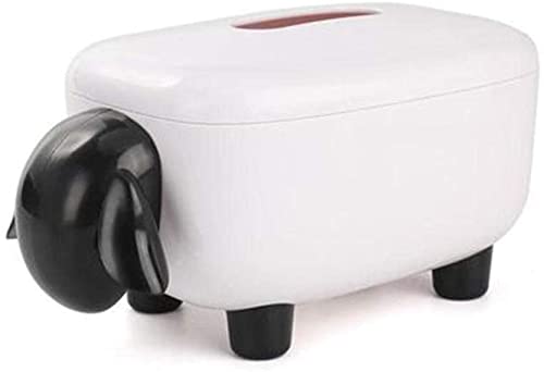 Praee Dustproof Waterproof Cute Cartoon Tissue Box Holder - Decorative Paper Roll Storage Organizer for Home & Office (Black) - Perfect for Living Room, Bedroom, Bathroom, and Workspace Organization