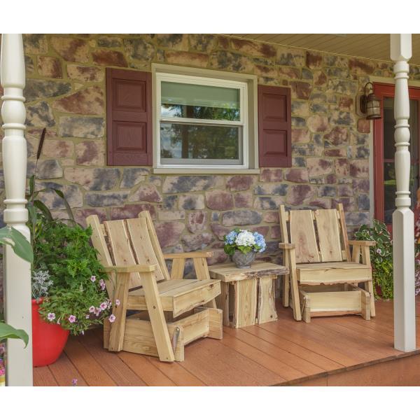 A & L Furniture Blue Mountain Timberland Glider Chair - Comfortable Rocking Recliner for Nursery, Living Room & Patio - Perfect for Relaxing, Nursing & Reading