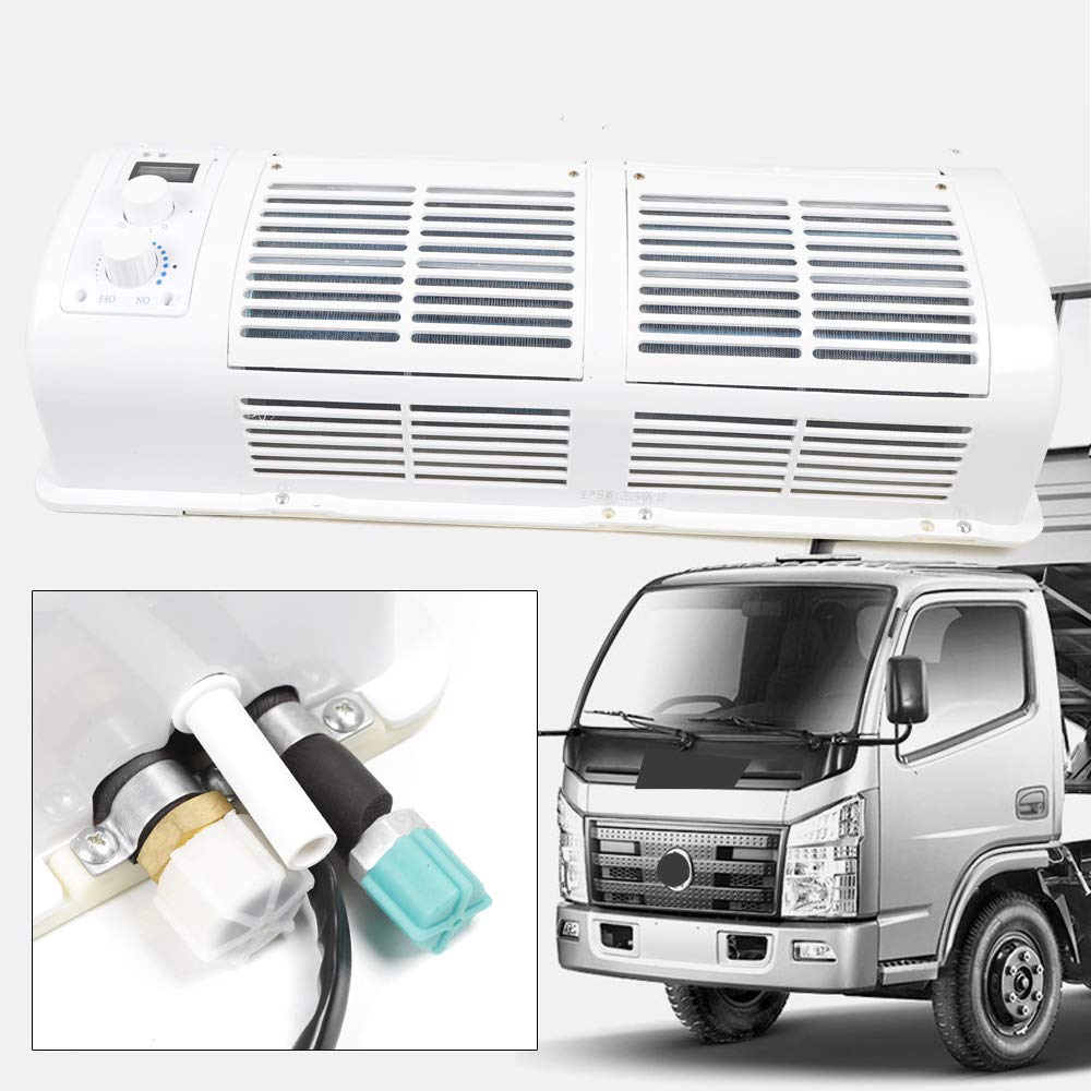 12V Universal Car Air Conditioner Fan - Wall Mounted Bus/Truck Evaporator Assembly (22525 BTU/H) - Automotive A/C Cooling System for Vehicles, Caravans & RVs - Perfect for Long Road Trips & Summer Travel