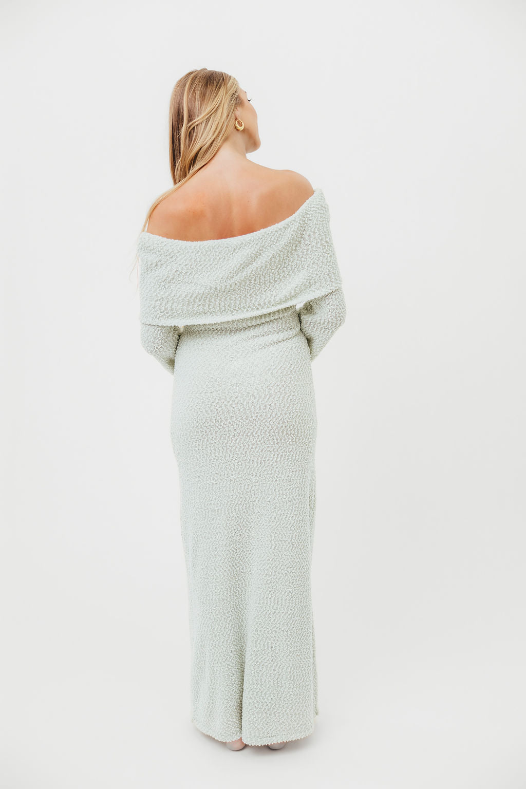 Nora Knit Maxi Dress in Seafoam Green - Bump Friendly Maternity Dress for Pregnancy, Nursing & Postpartum - Perfect for Casual Outings, Beach Vacations & Special Occasions