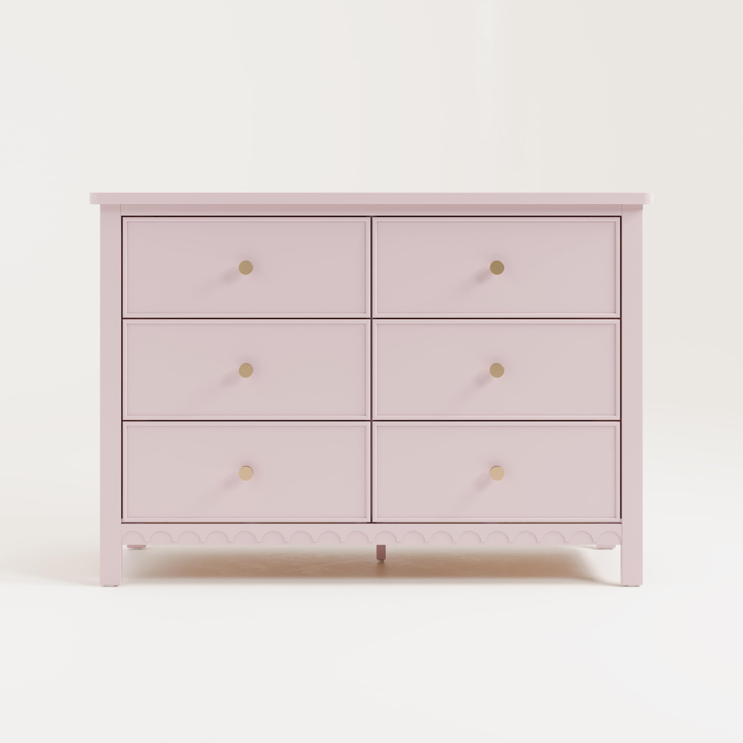 Graco Sasha 6-Drawer Dresser in Blush - GREENGUARD Gold Certified Nursery & Bedroom Dresser with Spacious Storage, Interlocking Drawer System, Easy Assembly - Perfect for Baby Room Organization & Home Storage Solutions