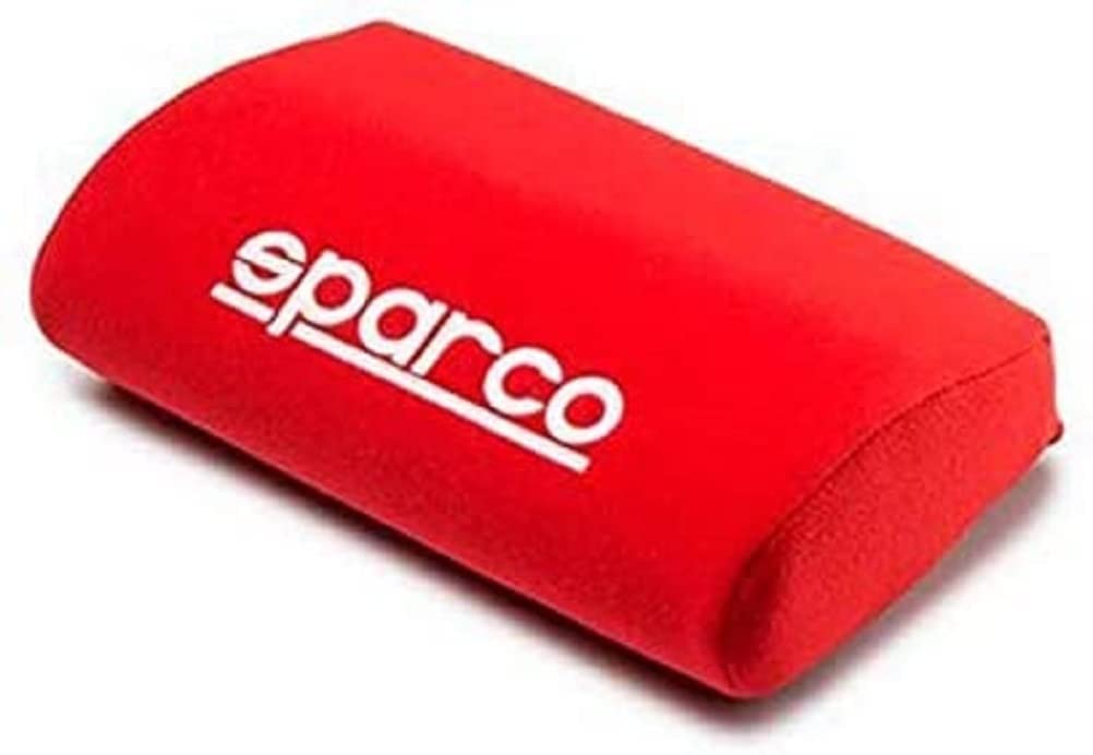 Sparco 01011RS Red Racing Seat Leg Cushion - Comfort Support for Long Drives | Perfect for Sports Cars, Gaming Chairs & Office Seats