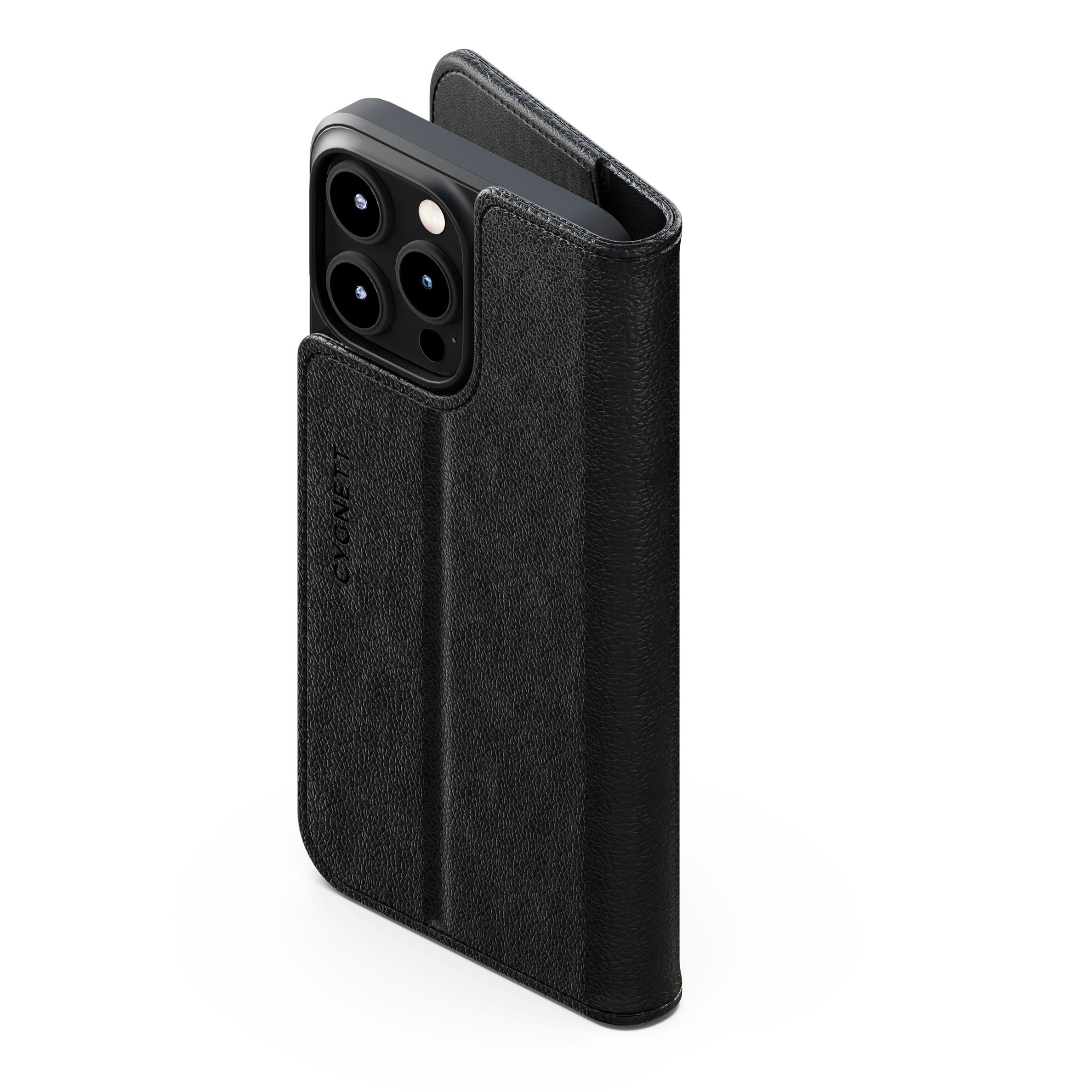 Premium Leather Wallet Case for iPhone 15 Pro Max - Slim Protective Phone Cover with Card Slots | Perfect for Travel, Work & Everyday Use