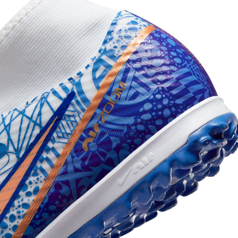 Nike Zoom Mercurial Superfly 9 Academy CR7 Turf Soccer Cleats - Lightweight Football Shoes for Artificial Grass - Perfect for Training, Matches & Outdoor Sports