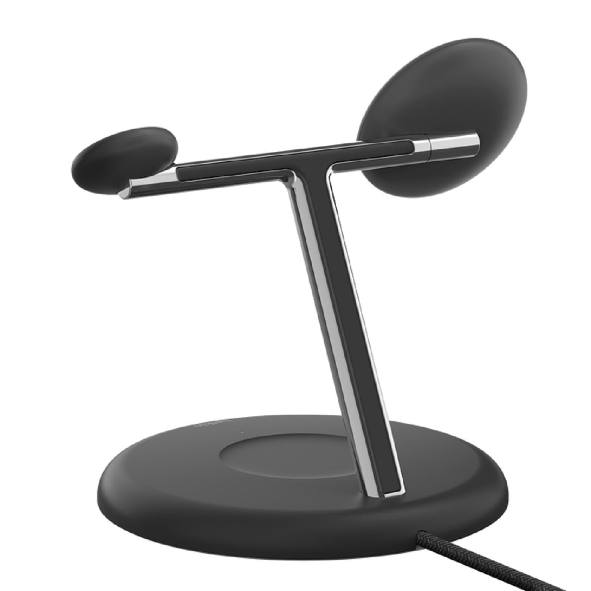 Belkin BoostCharge Pro Qi2 3-in-1 Wireless Charging Stand - 15W Fast Charging for iPhone, Android & AirPods - Perfect for Home, Office & Nightstand Use
