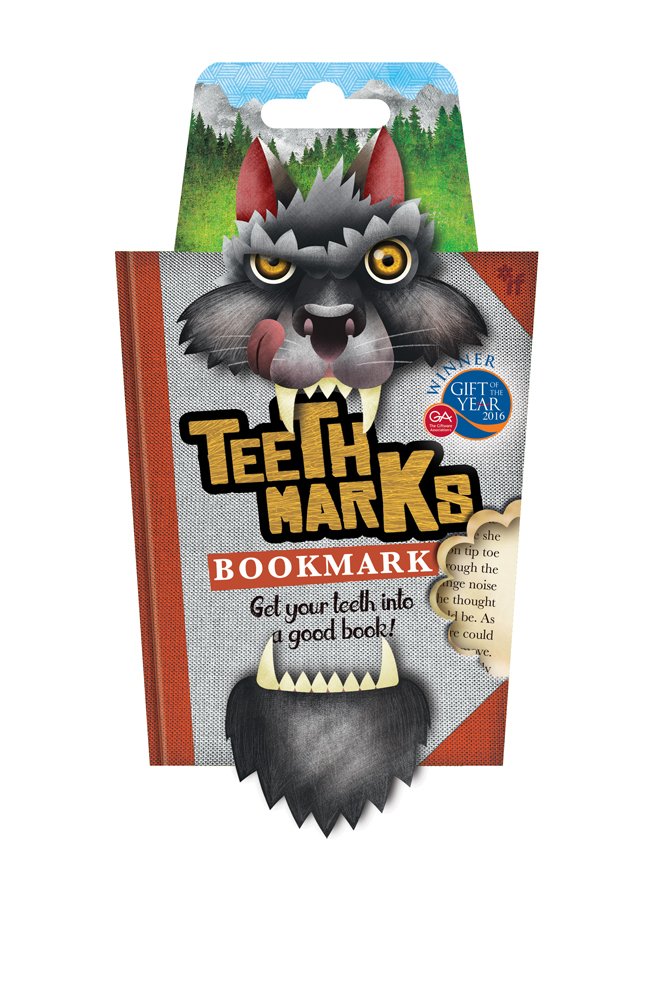Wolf Teeth-Marks Bookmarks - Unique Page Holders for Books, Gifts for Readers & Book Lovers - Perfect for Horror Novels, Fantasy Books & Gothic Literature