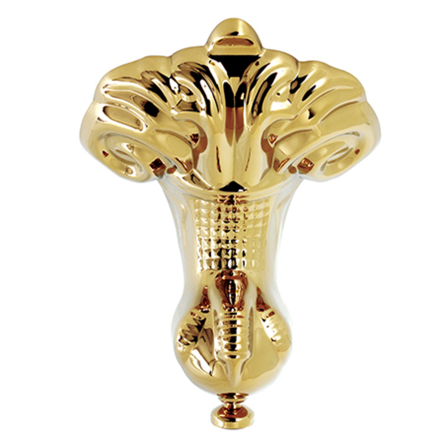 Aqua Eden VFMHJN2 4-Piece Eagle Claw Aluminum Tub Feet Set in Polished Brass - Durable Bathtub Legs for Bathroom Renovation & Home Improvement