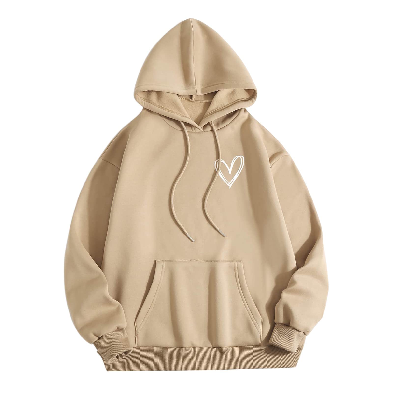 Women's Orange Zip-Up Hoodie with Print - Soft Round Neck Long Sleeve Pullover for Casual Wear, Gym, and Outdoor Activities