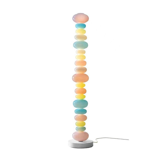 Vibrant LED Candy Color Floor Lamp - Modern Decorative Lighting for Living Room, Bedroom & Dorm - Soft Ambient Glow for Relaxation & Mood Setting