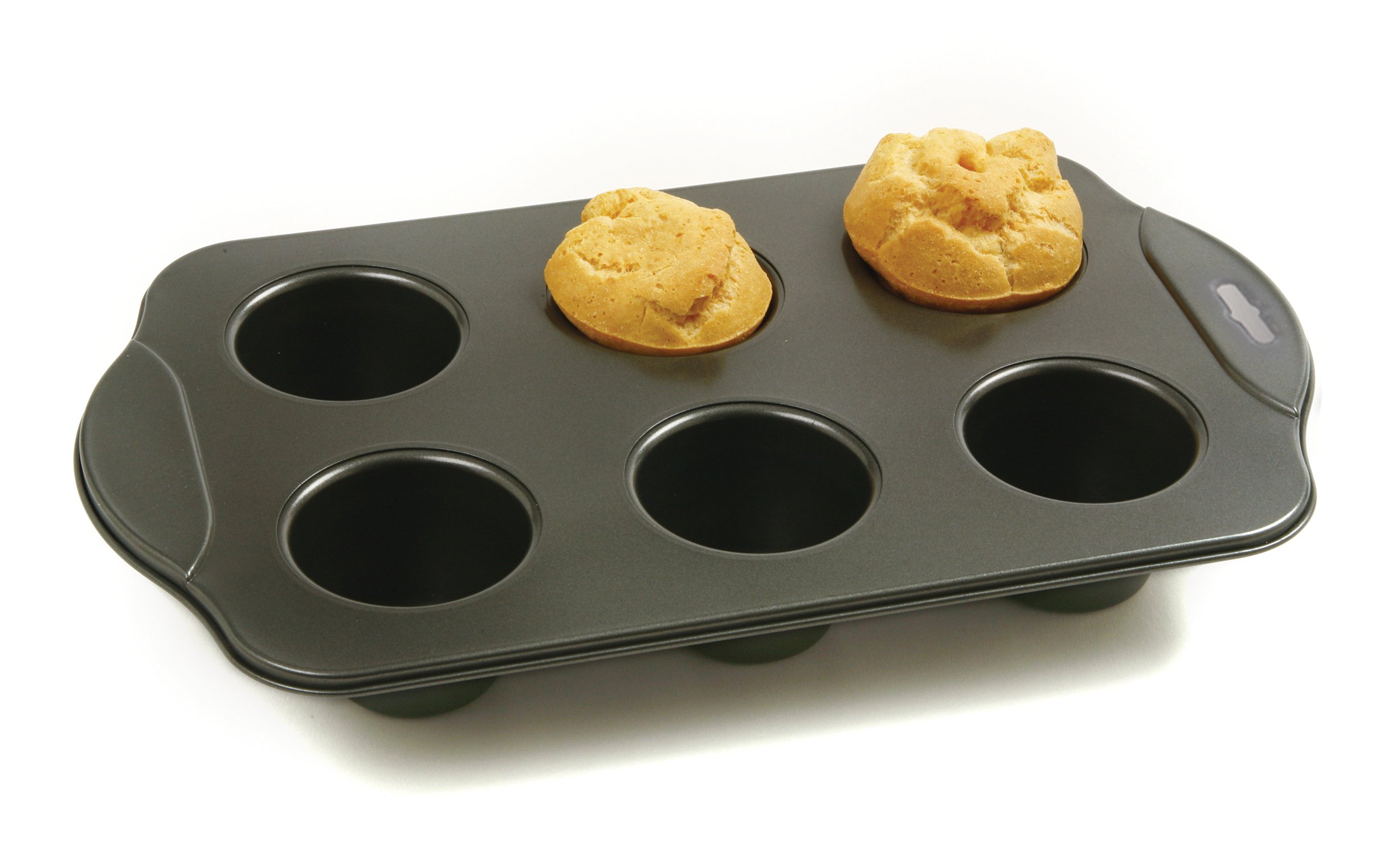 Norpro Nonstick Linking Popover Pan - 6 Cup Small Baking Pan for Perfect Popovers, Muffins & Yorkshire Puddings | Ideal for Breakfast, Brunch & Holiday Baking