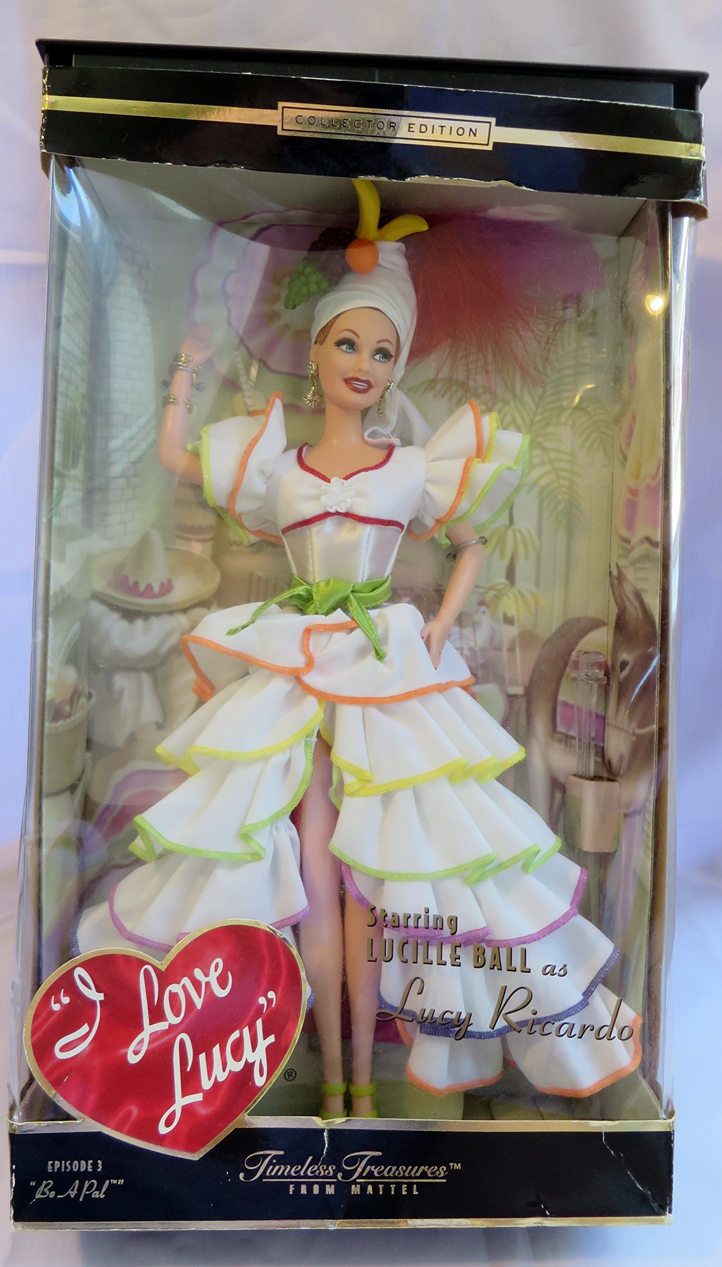 MATTEL I LOVE LUCY Barbie Doll 'Be A Pal' - 2002 Limited Edition Timeless Treasures Collection - Vintage Collectible Doll for Display & Gifting