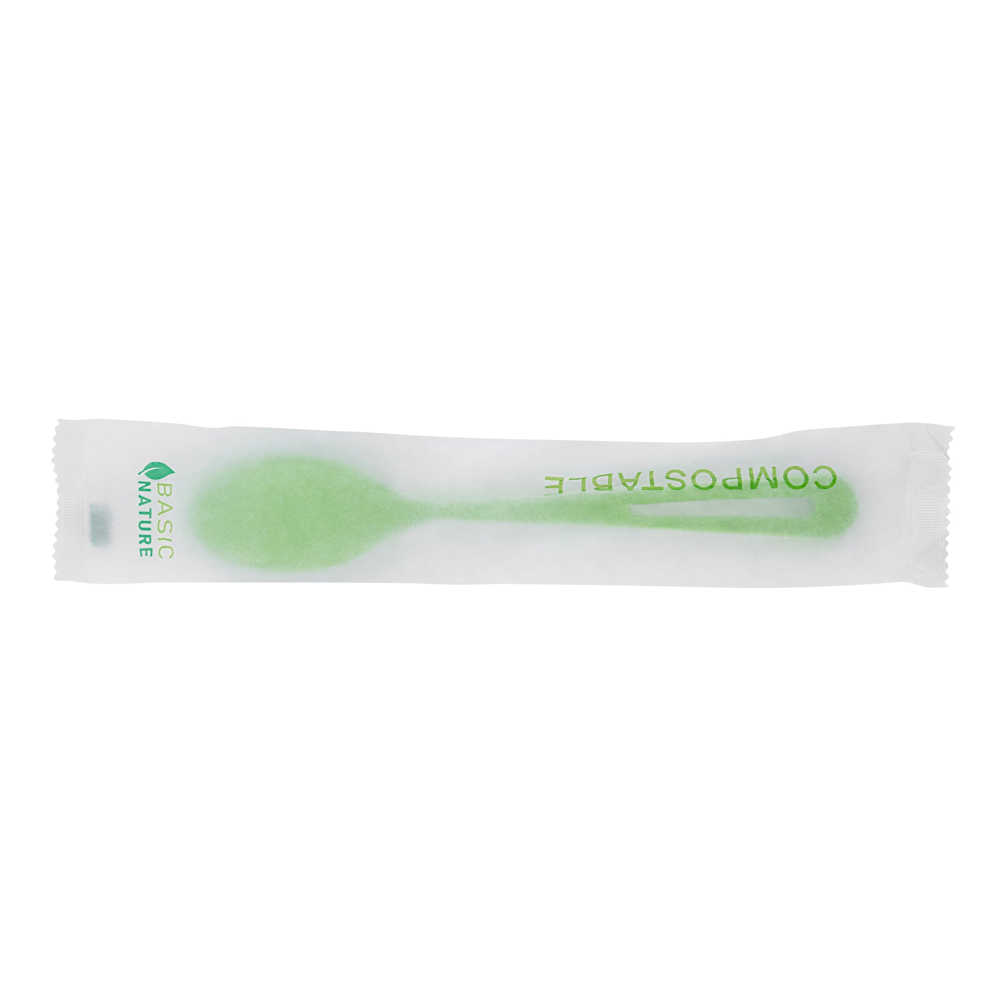 Eco-Friendly Green CPLA Plastic Spoons - Compostable, Heat Resistant, 7.5 Inch, 250 Count Bulk Box - Perfect for Parties, Picnics & Sustainable Dining