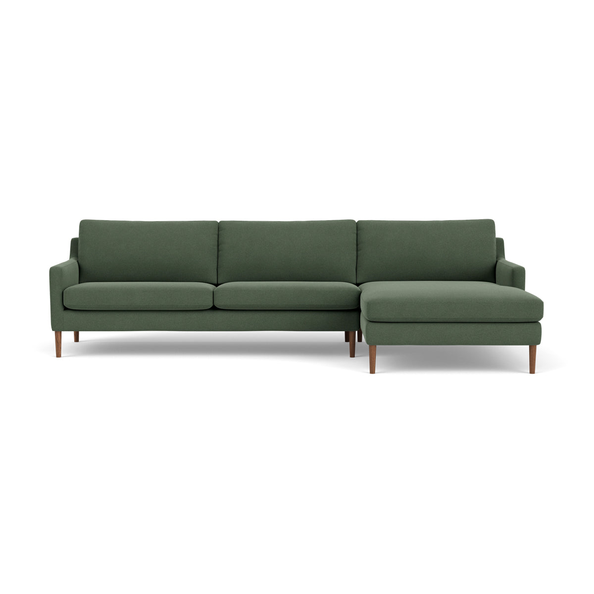 Astha Fabric Right Chaise Sofa - Modern Upholstered Sectional Couch for Living Room, Lounge & Small Spaces