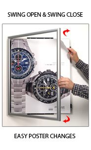 36x84 Large Poster Frame - Wide Face Display with Swing Frame for Wall Art, Photos, and Posters - Perfect for Home, Office, and Gallery Decor