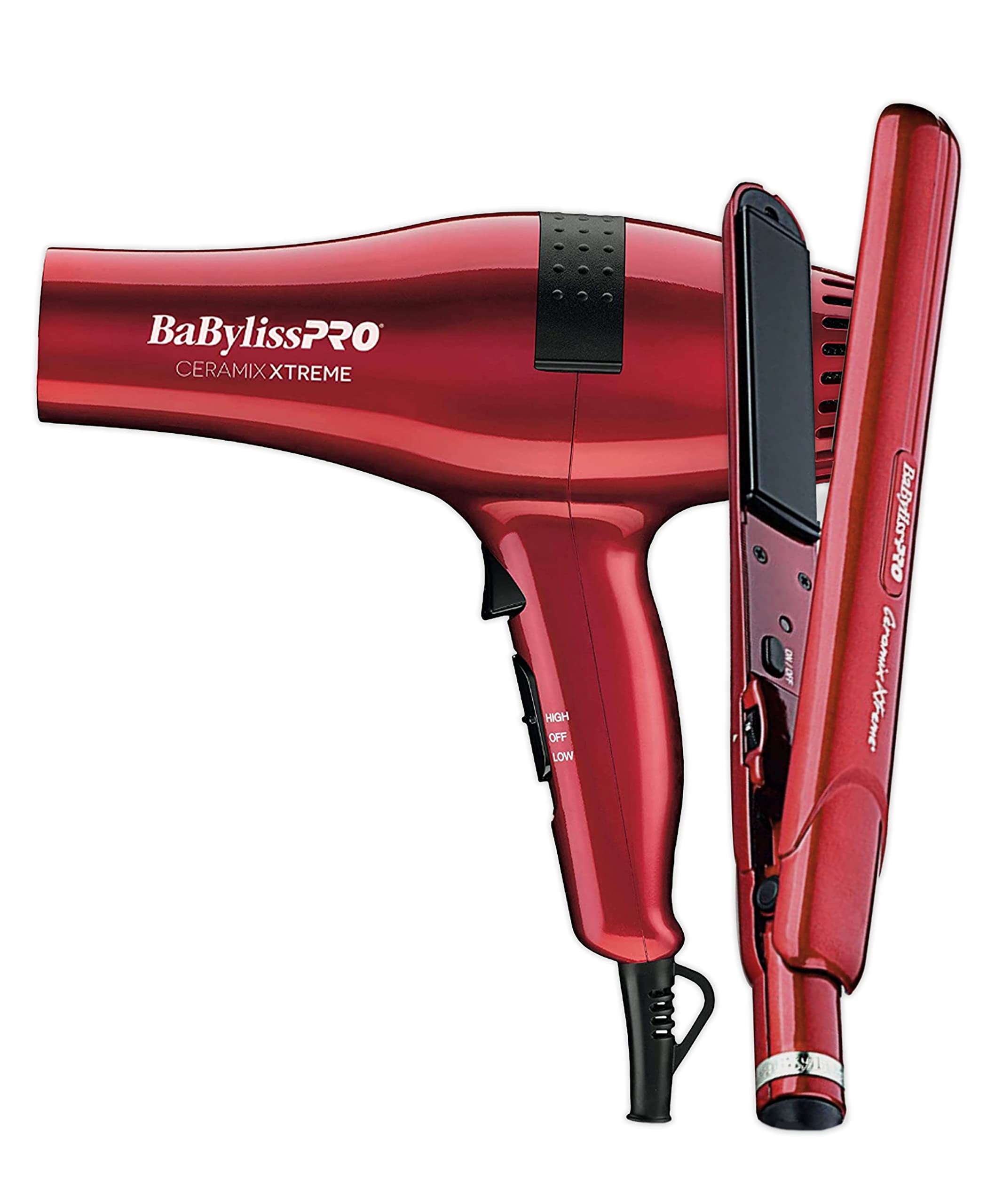 BaBylissPRO Ceramix Xtreme Flat Iron Hair Straightener - Professional Salon-Grade Styling Tool for Smooth, Shiny Hair at Home or On-the-Go