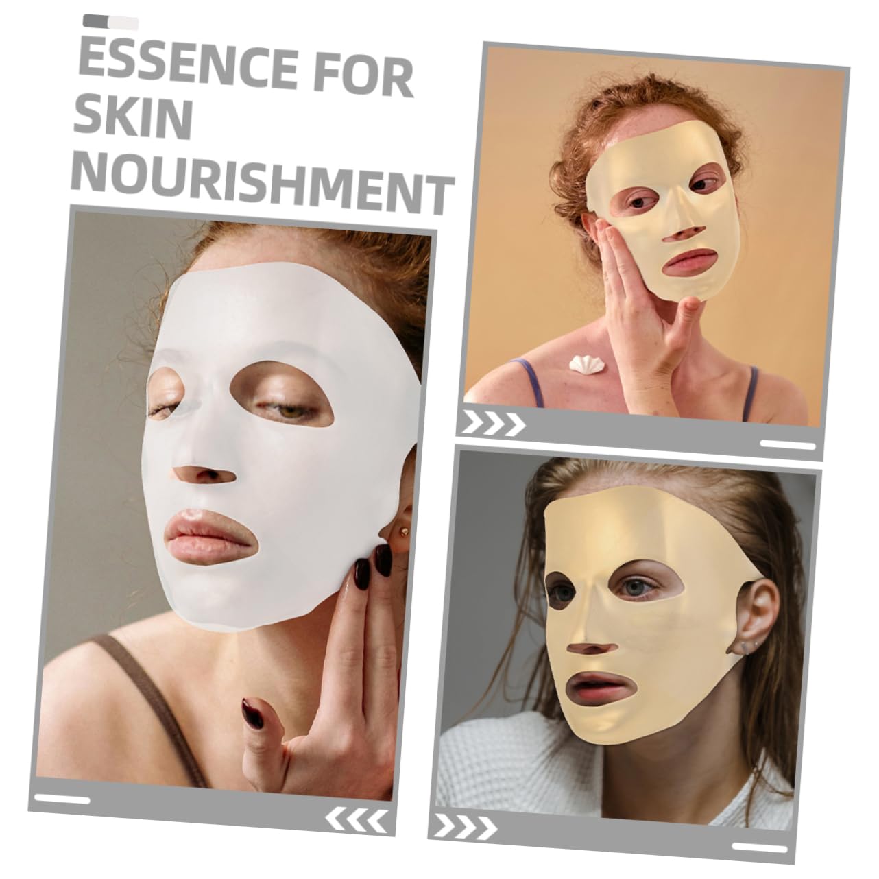 FOMIYES 6pcs Reusable Silicone Mask Holder for Sheet Masks - Earring Style Face Cover for Moisturizing Skincare & Spa Treatments at Home