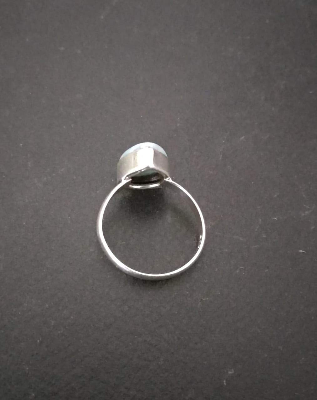 Larimar Ring 925 Sterling Silver | Dominican Republic Larimar Jewelry | Christmas Gift for Her | Caribbean Healing Crystal Ring | Boho & Gypsy Style Artisan Ring | Perfect for Holiday Gifts, Spiritual Healing & Boho Fashion