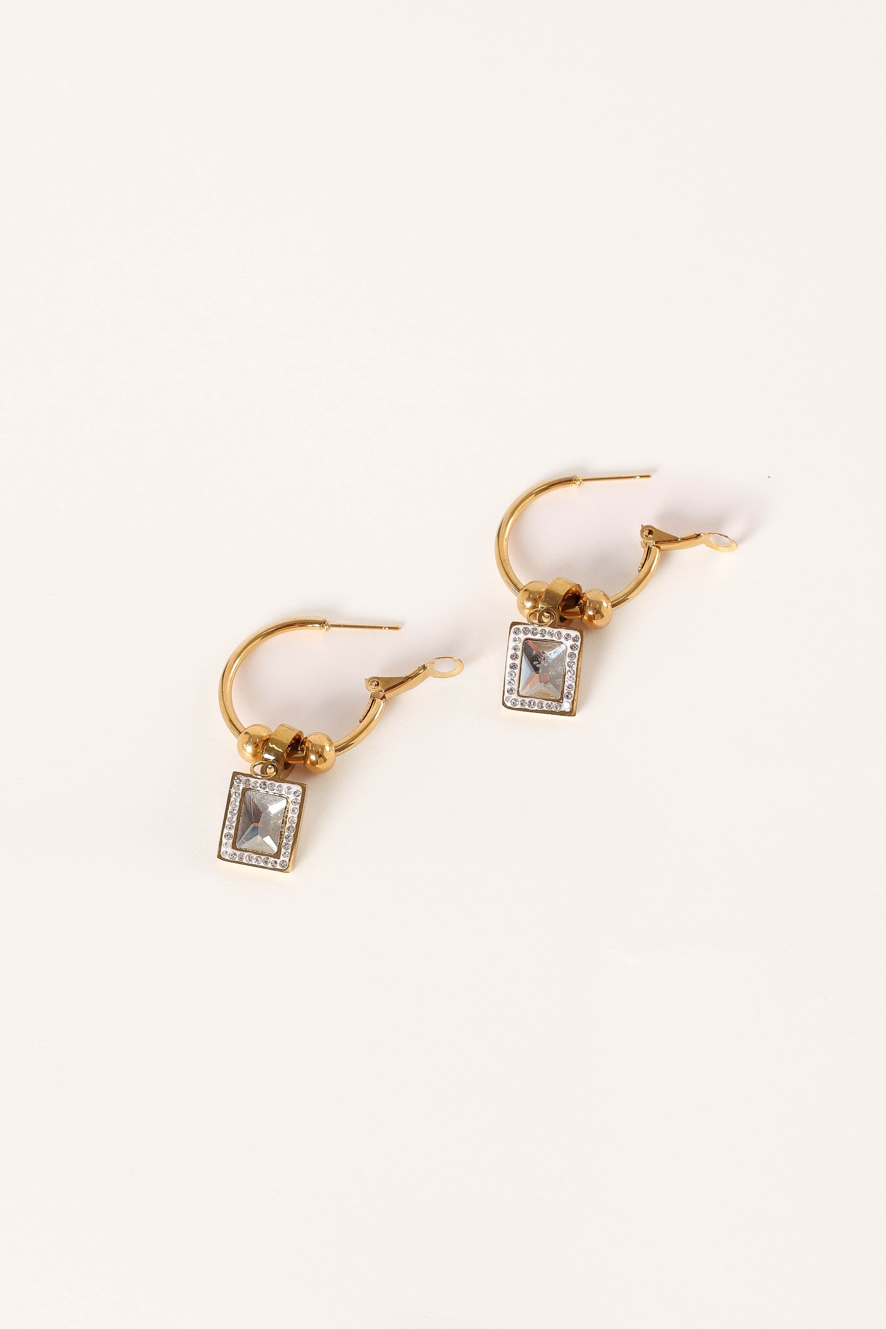 Audrey Gold Hoop Earrings for Women - Elegant Charm Dangle Earrings for Everyday Wear & Special Occasions