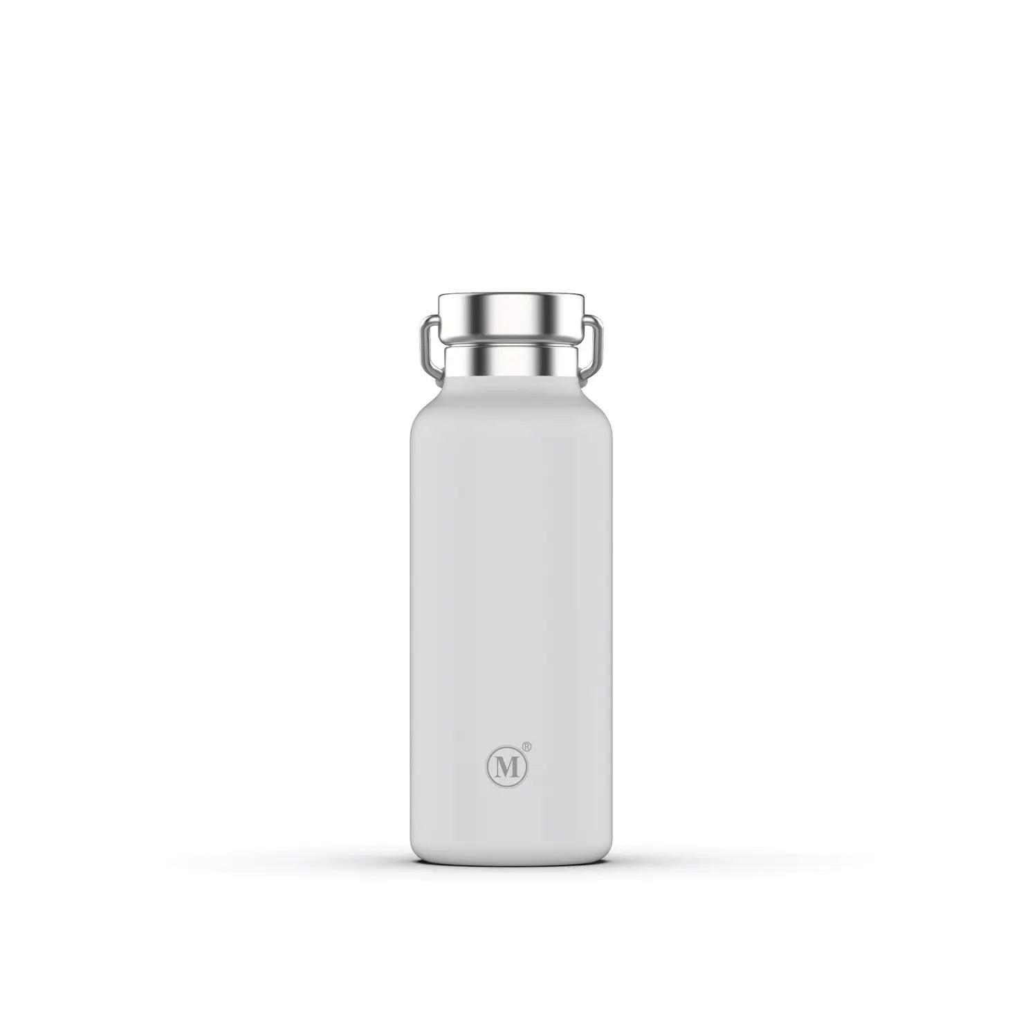 Premium 500ml Vacuum Insulated Stainless Steel Water Bottle - Minimalist White Design for Hot & Cold Drinks - Perfect for Office, Gym, Hiking & Outdoor Activities