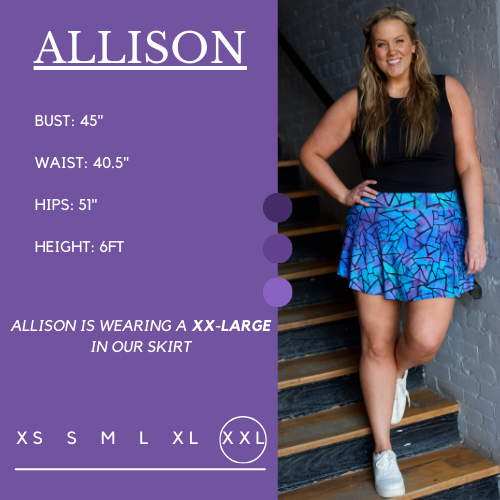 Stained Glass Print Skirt | Flowy A-Line Skirt for Women | Perfect for Summer, Beach, and Casual Outfits