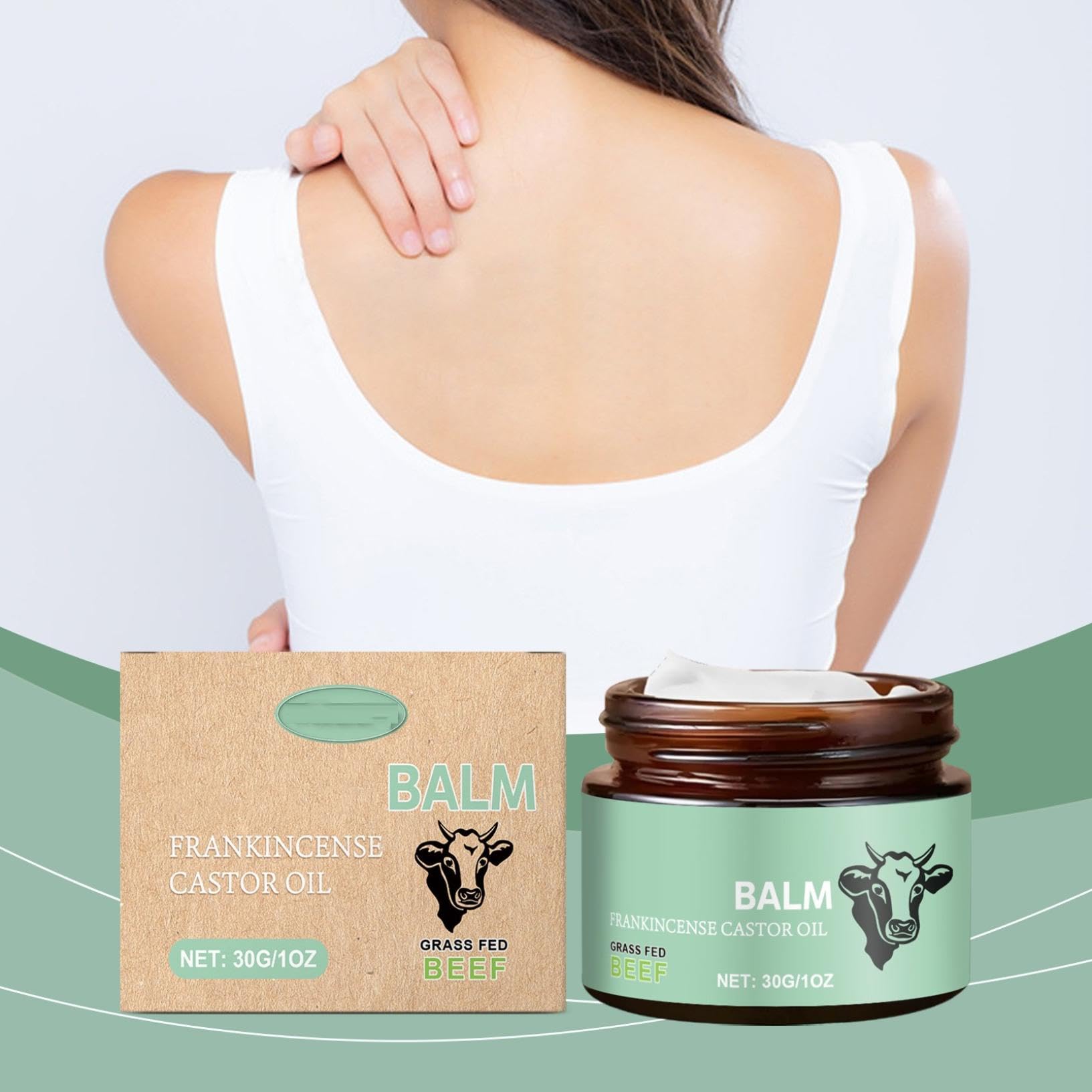 Organic Beef Tallow Balm for Face & Body - Natural Tallow Moisturizer for Dry Skin, Deep Hydration & Nourishing Skin Care - Perfect for Daily Moisturizing, Eczema Relief & Sensitive Skin Care Routine