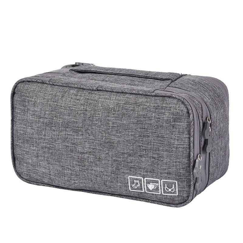 Multi-Function Travel Makeup Bag for Women - 3-Tier Cosmetic Organizer with Underwear Storage | Perfect for Vacation, Gym & Daily Use