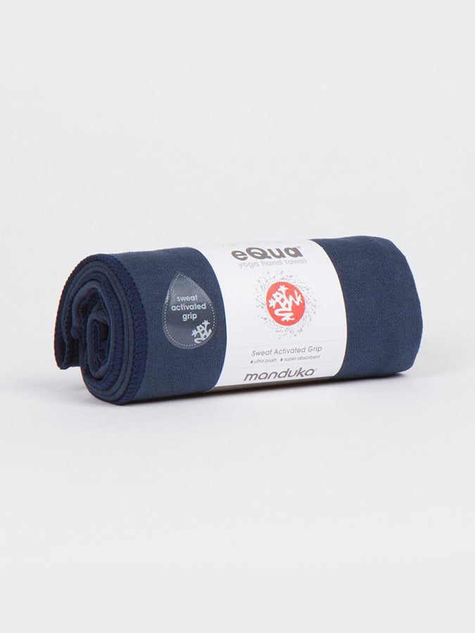 Manduka eQua Yoga Hand Towel - Premium Microfiber for Hot Yoga, Pilates & Gym - Quick-Dry & Non-Slip Grip - Ideal for Sweat Absorption & Workout Essentials