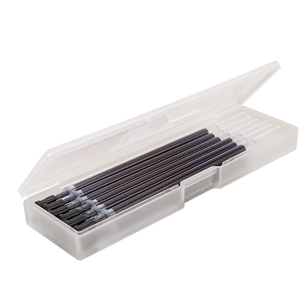 12-Pack 0.5mm Black Gel Pen Refills for Doraking Gel Pens - Smooth Writing Ink Refills for Note Taking, Journaling & Office Work (Includes Storage Box)