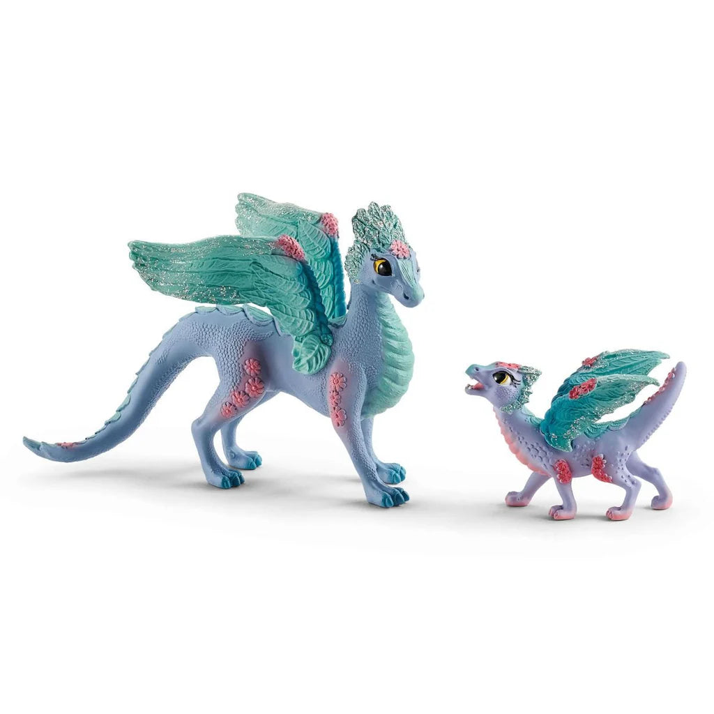 Blossom Dragon Mother & Child Matching Outfits - Cute Asian-Inspired Family Clothing for Photos & Special Occasions