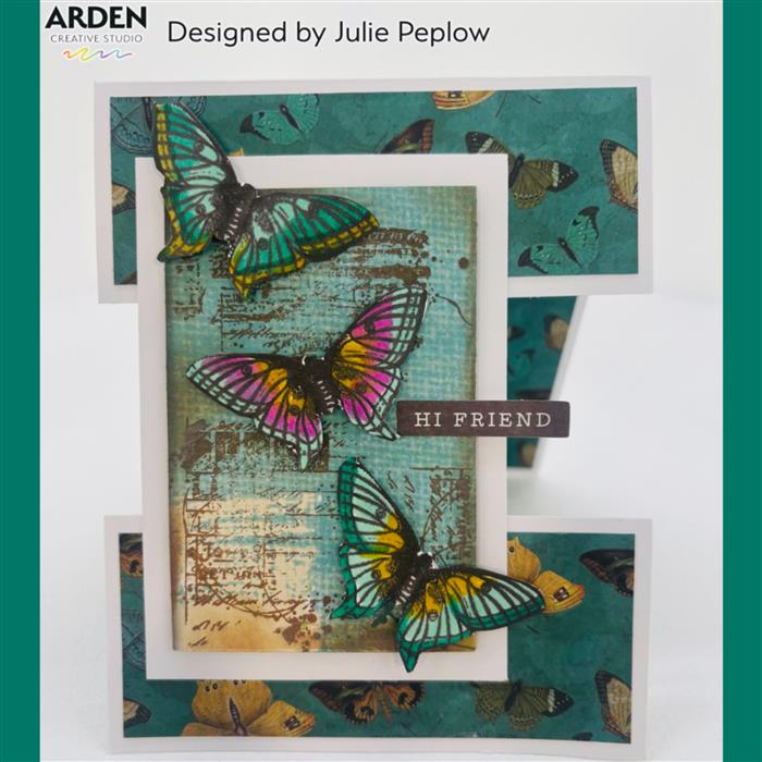 Arden Creative Studio Maker Series ARTful Ledgers 01 - 4x6 Inch Stamp Set for Scrapbooking, Card Making & DIY Crafts | Perfect for Journaling, Planner Decor & Handmade Greeting Cards