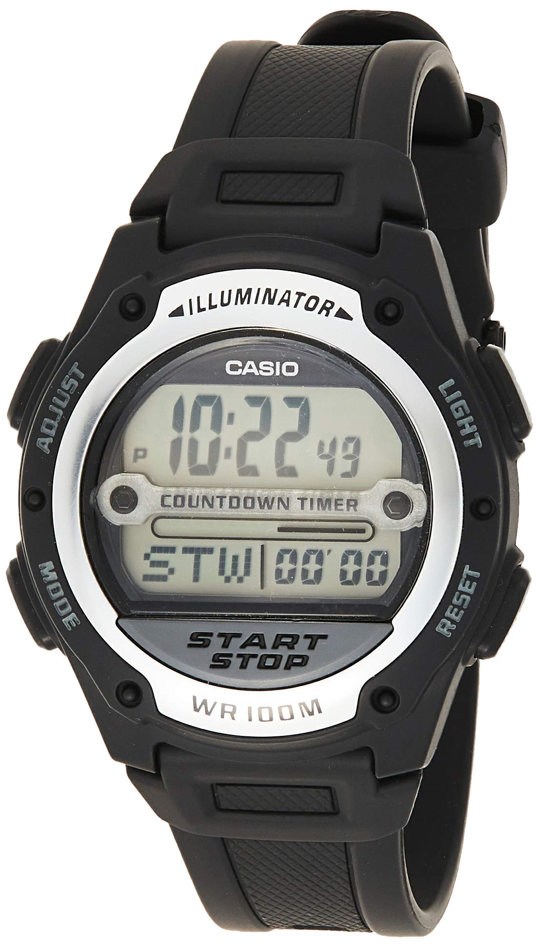 Casio Men's Digital Watch W-756-1AVDF - Waterproof, Shock Resistant, LED Light for Outdoor Sports, Hiking & Everyday Wear