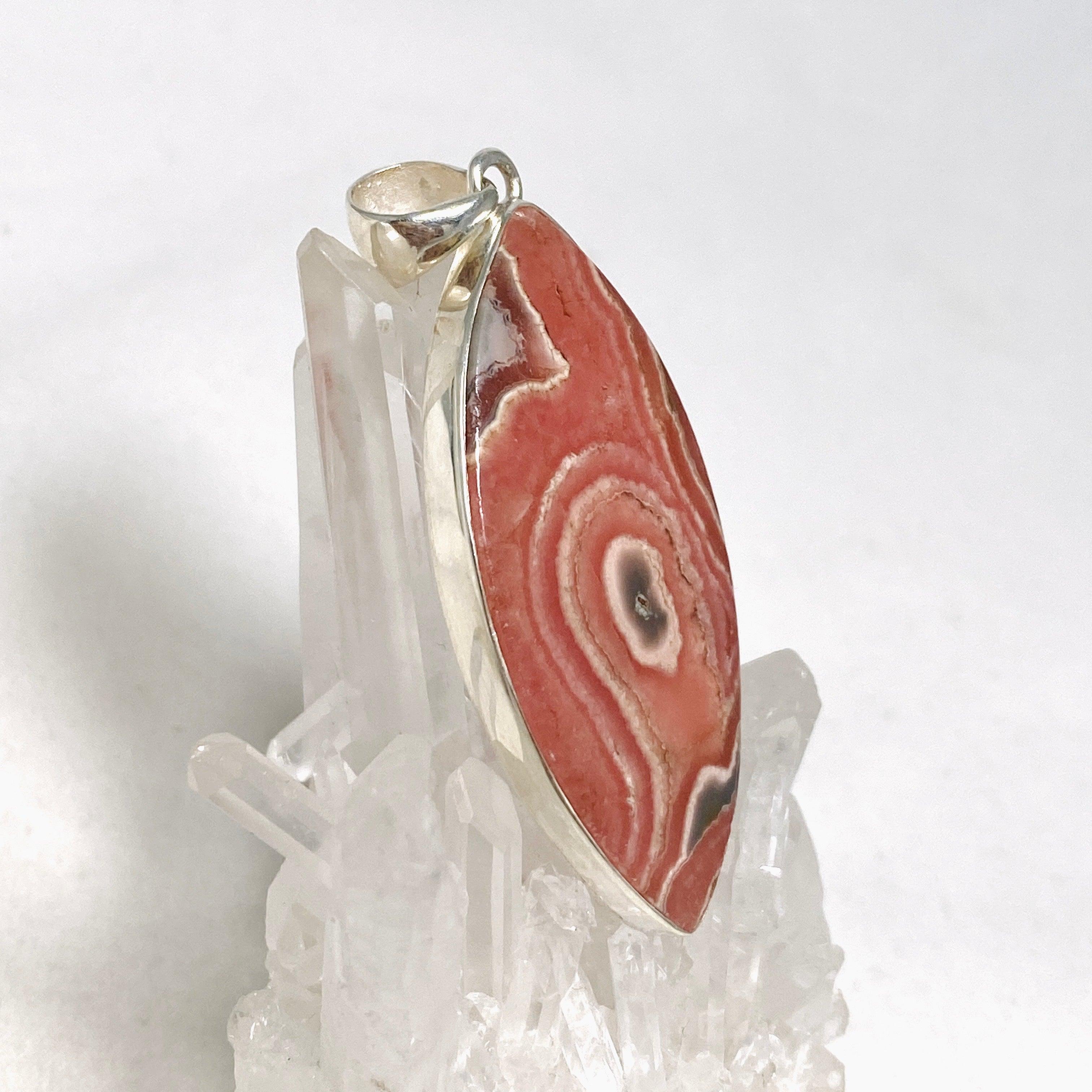 Rhodochrosite Marquise Cut Pendant Necklace KPGJ4330 - Elegant Jewelry for Women, Gift for Her, Perfect for Valentine's Day & Anniversary