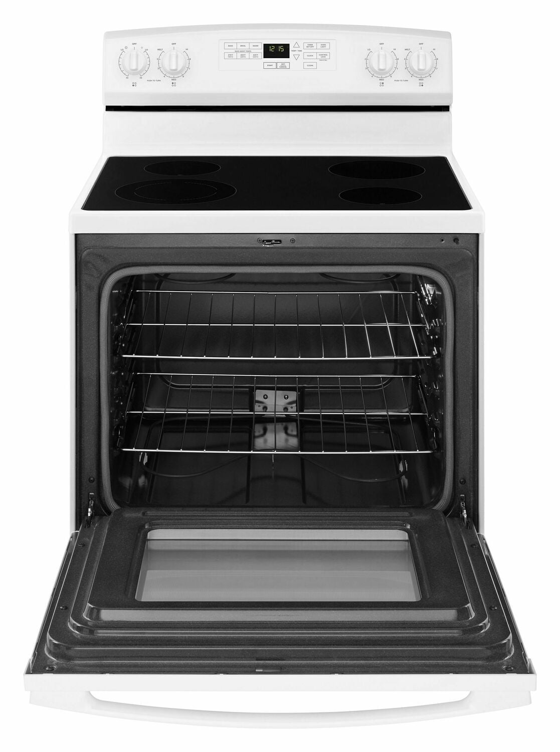 Amana AER6603SFW 30 Inch White Electric Range with Self-Cleaning Function - Perfect for Modern Kitchens & Home Cooking