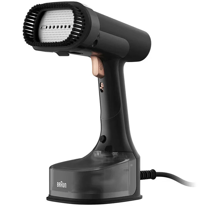 GS7077BK Handheld Garment Steamer - Portable Travel Clothes Steamer for Wrinkles, Quick & Easy Fabric Care - Perfect for Home, Office, and Travel Use
