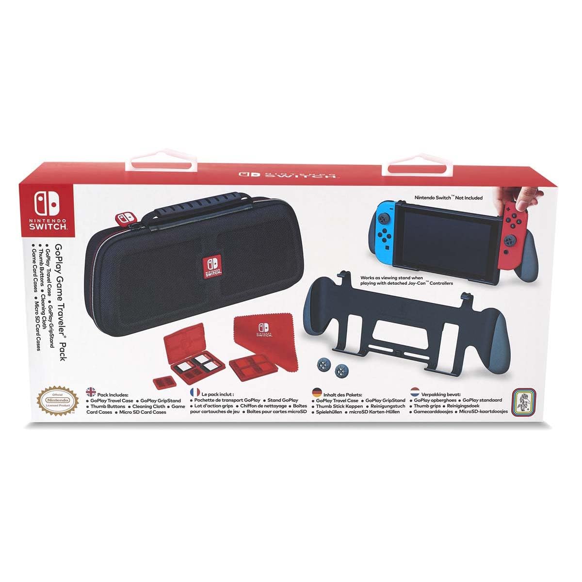 Official Bigben Interactive Go Play E-Grip Case for Nintendo Switch - Protective Bundle with Enhanced Grip for Gaming Comfort | Perfect for Travel, Home & On-the-Go Play