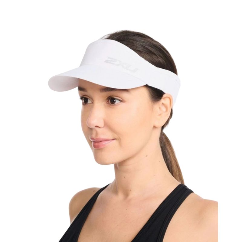 2XU Performance Running Visor for Men & Women - Lightweight, Sweat-Wicking Sun Protection for Outdoor Running, Cycling, Hiking & Sports