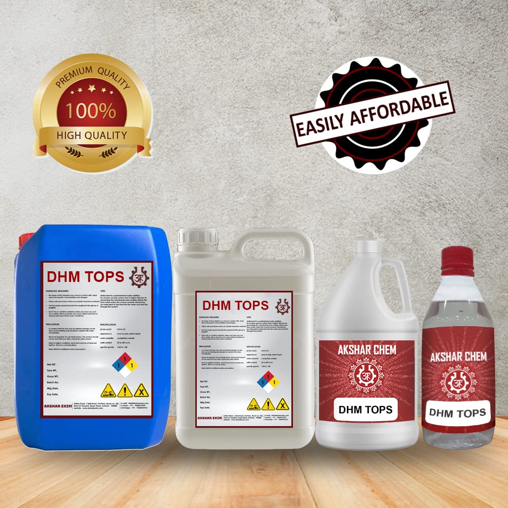 DHM Tops Advanced Chemical Solution for Water Treatment & Fragrance Enhancement (400ml) - Perfect for Pool Maintenance, Spa Care & Home Water Purification