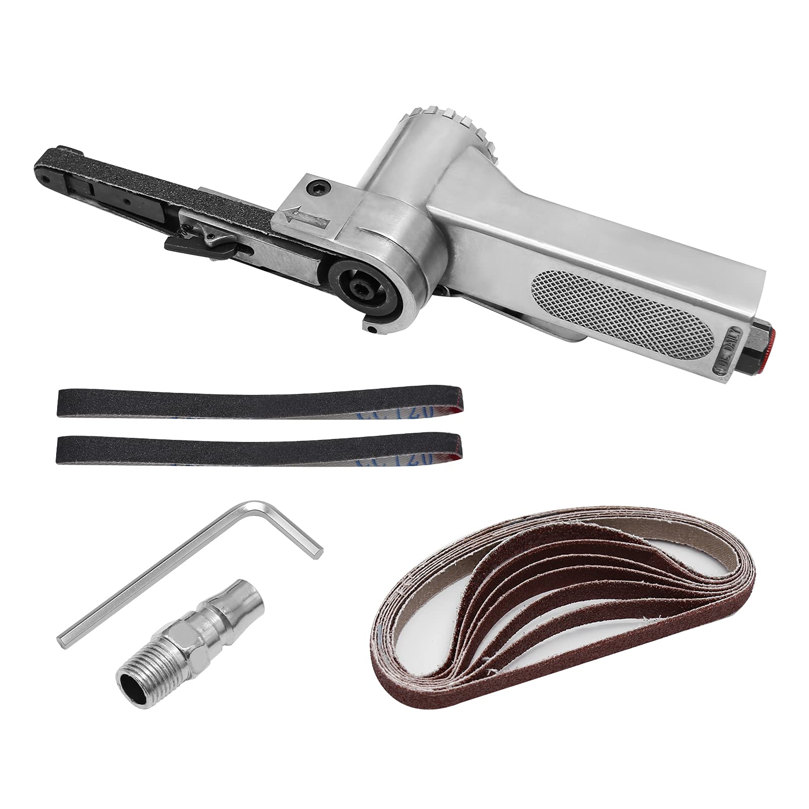 Mini Handheld Angle Grinder - Industrial Pneumatic Air Belt Sander for Metalworking | Perfect for Spot Welding Grinding, Burr Removal, Chamfering & Coating Removal | Ideal for Automotive Repair, DIY Projects & Metal Fabrication