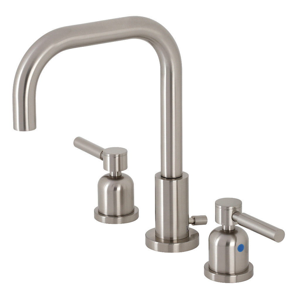 Kingston Brass FSC8935DL Concord Widespread Bathroom Faucet with Pop Up Drain - Elegant 8 Inch Centerset Bathroom Sink Faucet for Modern Vanities - Perfect for Home, Hotel, and Commercial Use