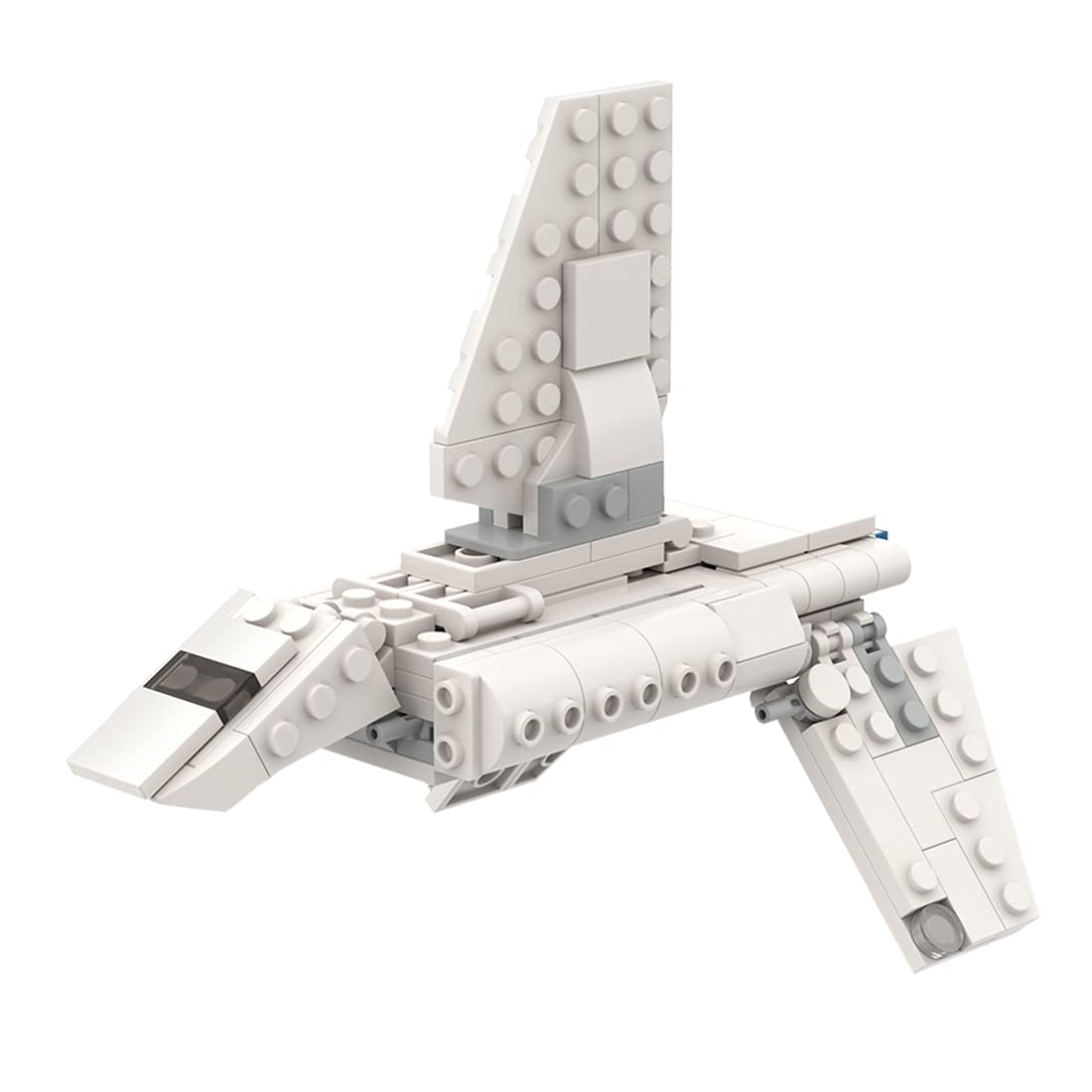 MOCI Space Wars Series Warship Building Blocks - Micro Imperial Sentinel Landing Craft Model (MOC-66835) | 192pcs Military MOC Toy | Lego Star Wars Spaceship Compatible | Collectible Building Set for Adults & Kids | Perfect for Sci-Fi Fans, Space Battles & Display Scenes