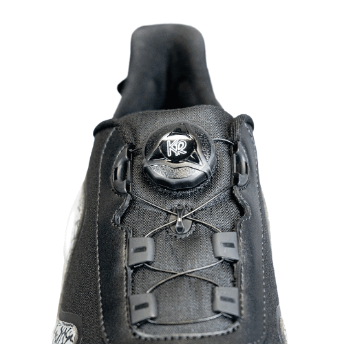 KR Strikeforce TPC The Gladiator Black/Stone High Performance Left Handed Bowling Shoes for Men - Perfect for Competitive Bowling & League Play