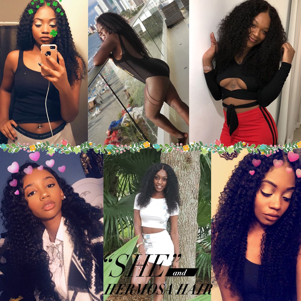 Brazilian Curly Human Hair Extensions 3 Bundles - 10A Unprocessed Virgin Hair, 20/22/24 Inch, Double Weft, Black | Natural Curly Weave for Women | Perfect for Daily Wear, Parties & Special Occasions