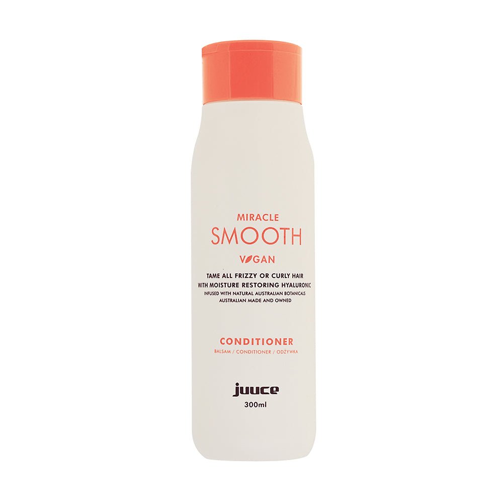 Juuce Miracle Smooth Conditioner 300ml - Hydrating & Frizz Control Hair Treatment for Dry, Damaged Hair - Perfect for Daily Use & Salon-Quality Results at Home