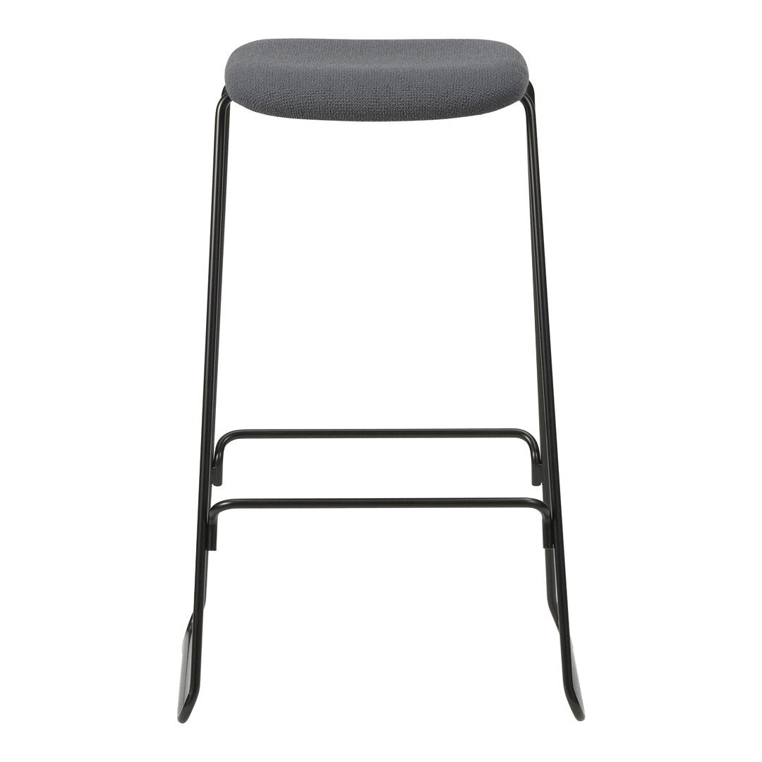 Premium Fully Upholstered Bar Stool with Padded Seat - Modern Kitchen Island & Home Bar Seating for Comfortable Dining & Entertaining