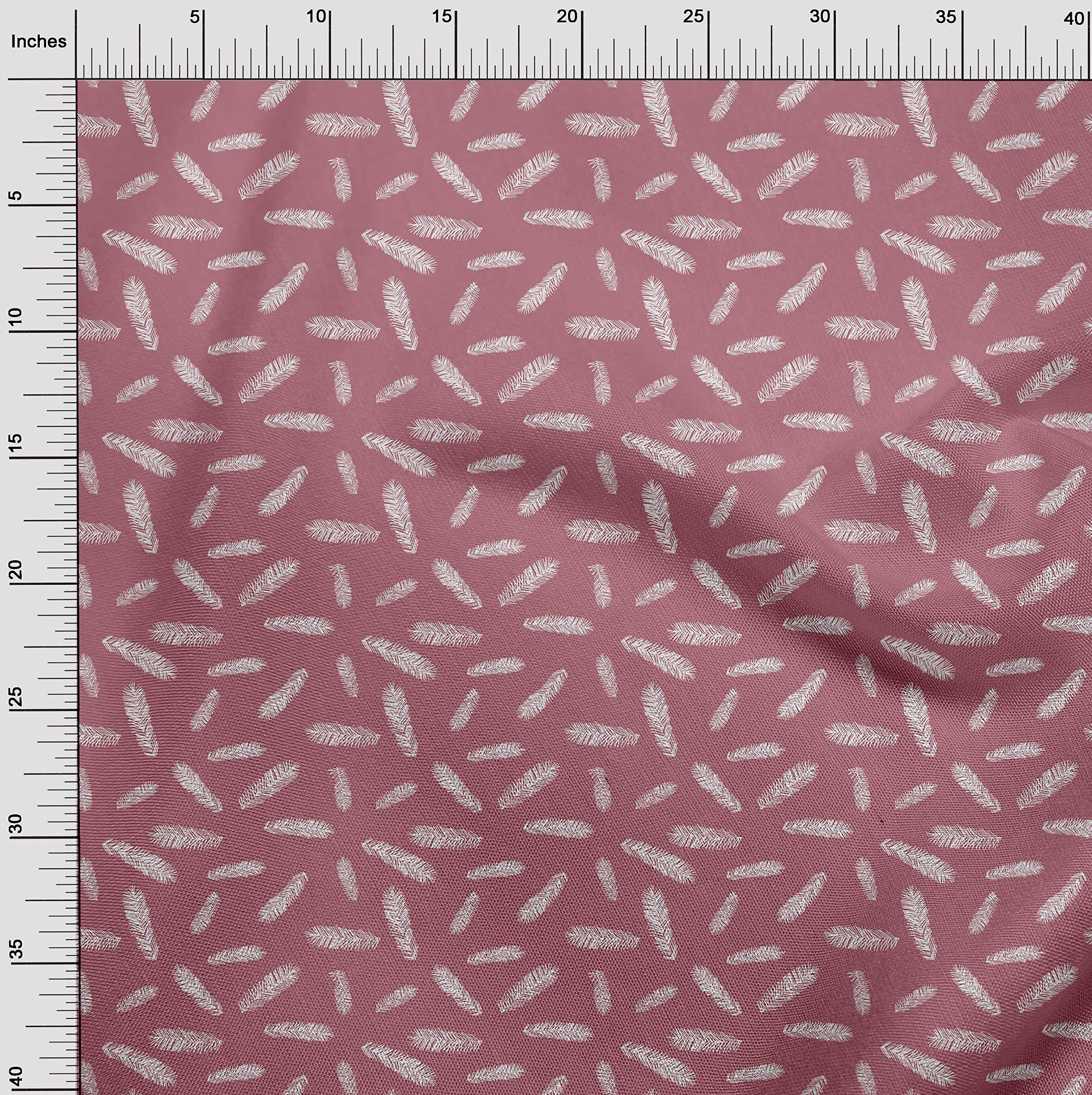 oneOone Cotton Jersey Pink Fabric with Star & Baubles Print - 58 Inch Wide DIY Sewing Material for Clothing, Quilting & Crafts | Soft Printed Fabric by The Yard for Dresses, Pajamas & Home Decor Projects