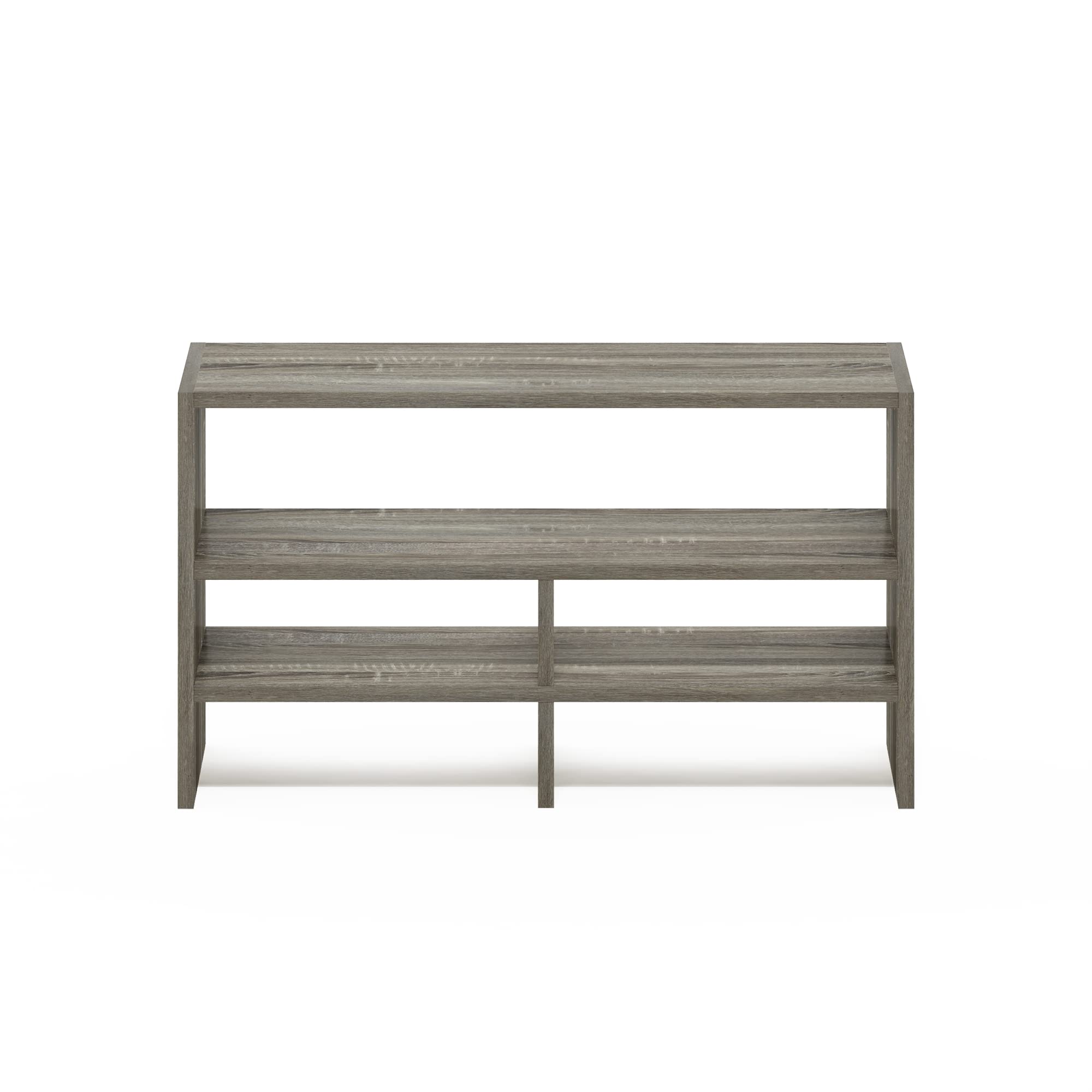 Furinno Hermite Desktop Organizer Shelf Bookcase - French Oak Finish | Compact Storage for Office, Study, or Home Workspace | Perfect for Books, Files, and Supplies
