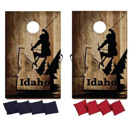 Idaho Cornhole Game Set - Premium Outdoor Bean Bag Toss with Custom State Design - Perfect for Backyard Parties, Tailgating & Family Gatherings