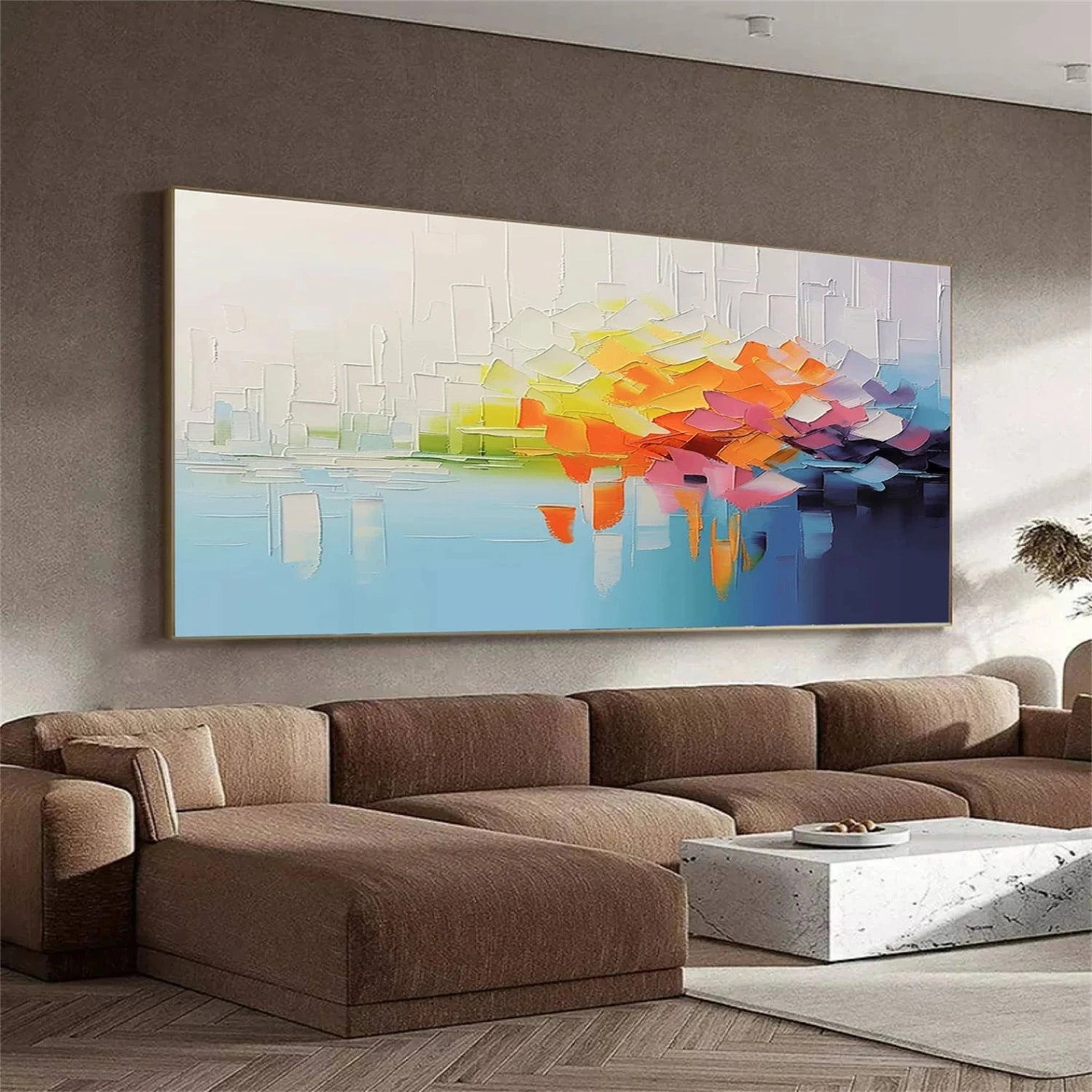 Abstract Painting #AB 301 - Modern Wall Art for Home & Office Decor - Perfect for Living Room, Bedroom, or Workspace