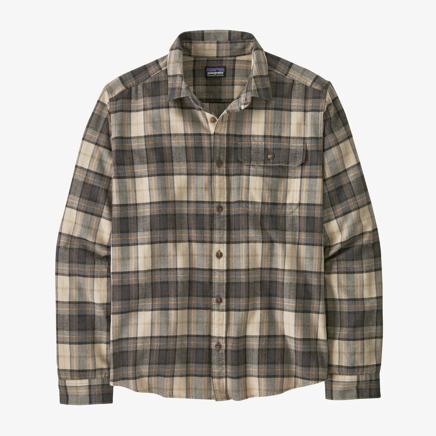 Patagonia Men's Lightweight Long Sleeve Fjord Flannel Shirt - Comfortable Outdoor & Casual Wear for Hiking, Camping, and Everyday Use