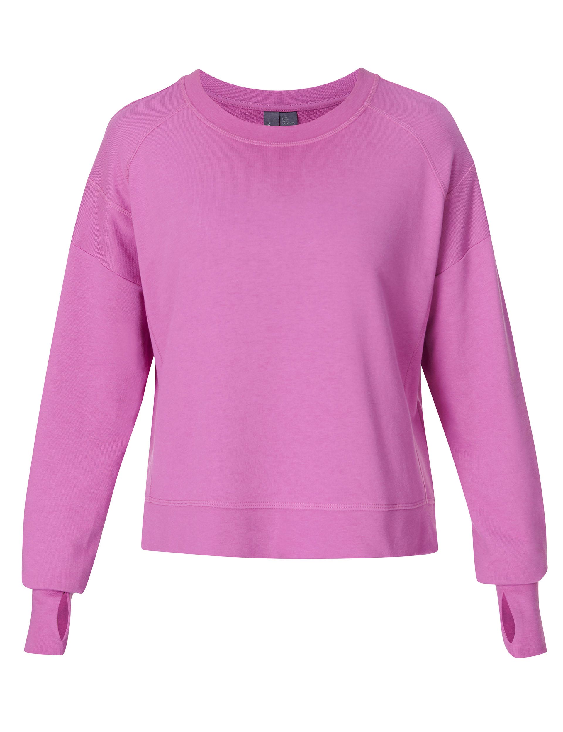 After Class Crop Sweatshirt - Allium Pink | Trendy Oversized Pullover for Women | Perfect for Casual Wear, Gym, and Street Style